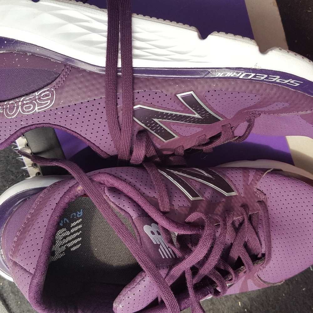 Eggplant colored vintage style new balance